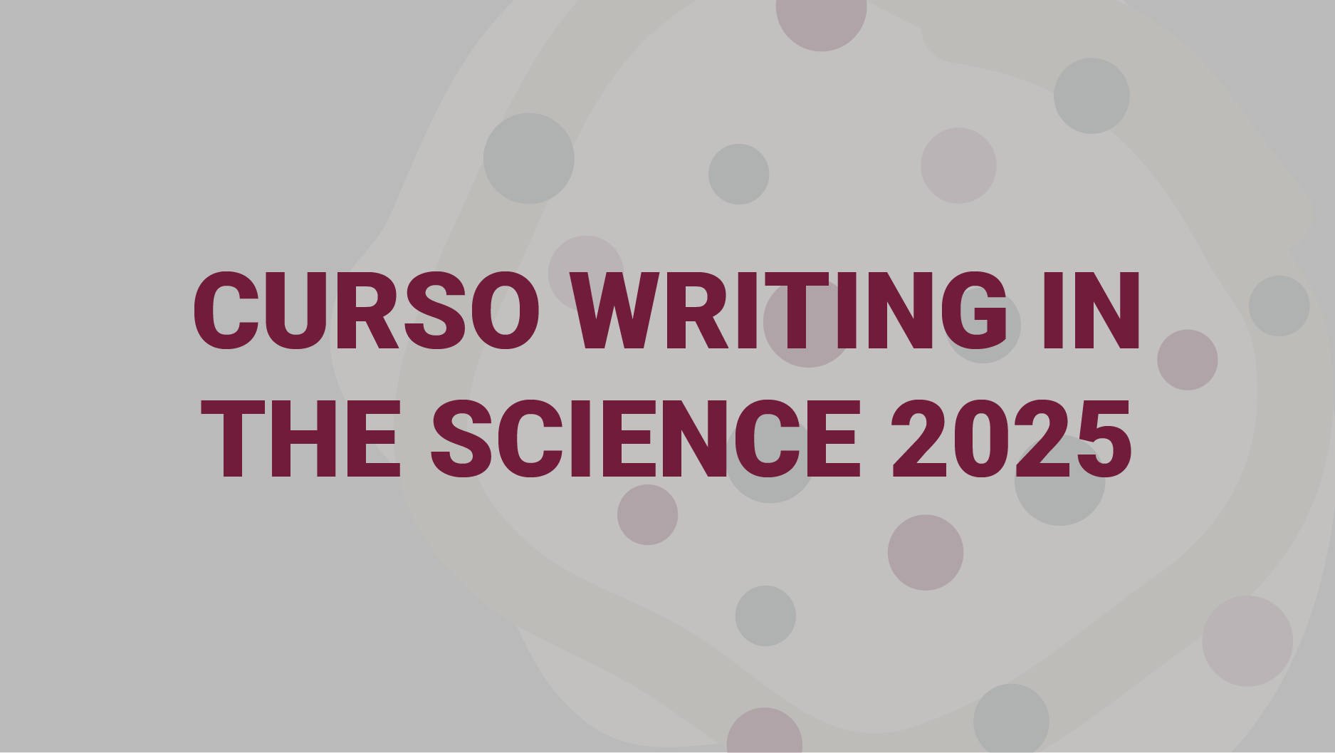 CURSO WRITING IN THE SCIENCE 2025